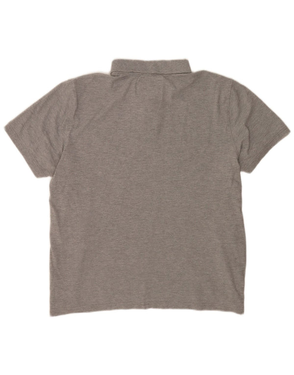 Camisa polo masculina 2XL algodão cinza Crew Clothing