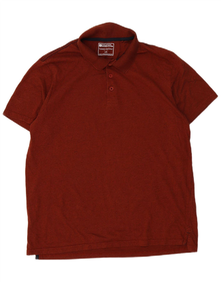 Camisa polo masculina Mountain Warehouse grande marrom