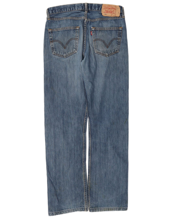 Levi's Masculino 501 Straight Jeans W33 L36 Azul Algodão