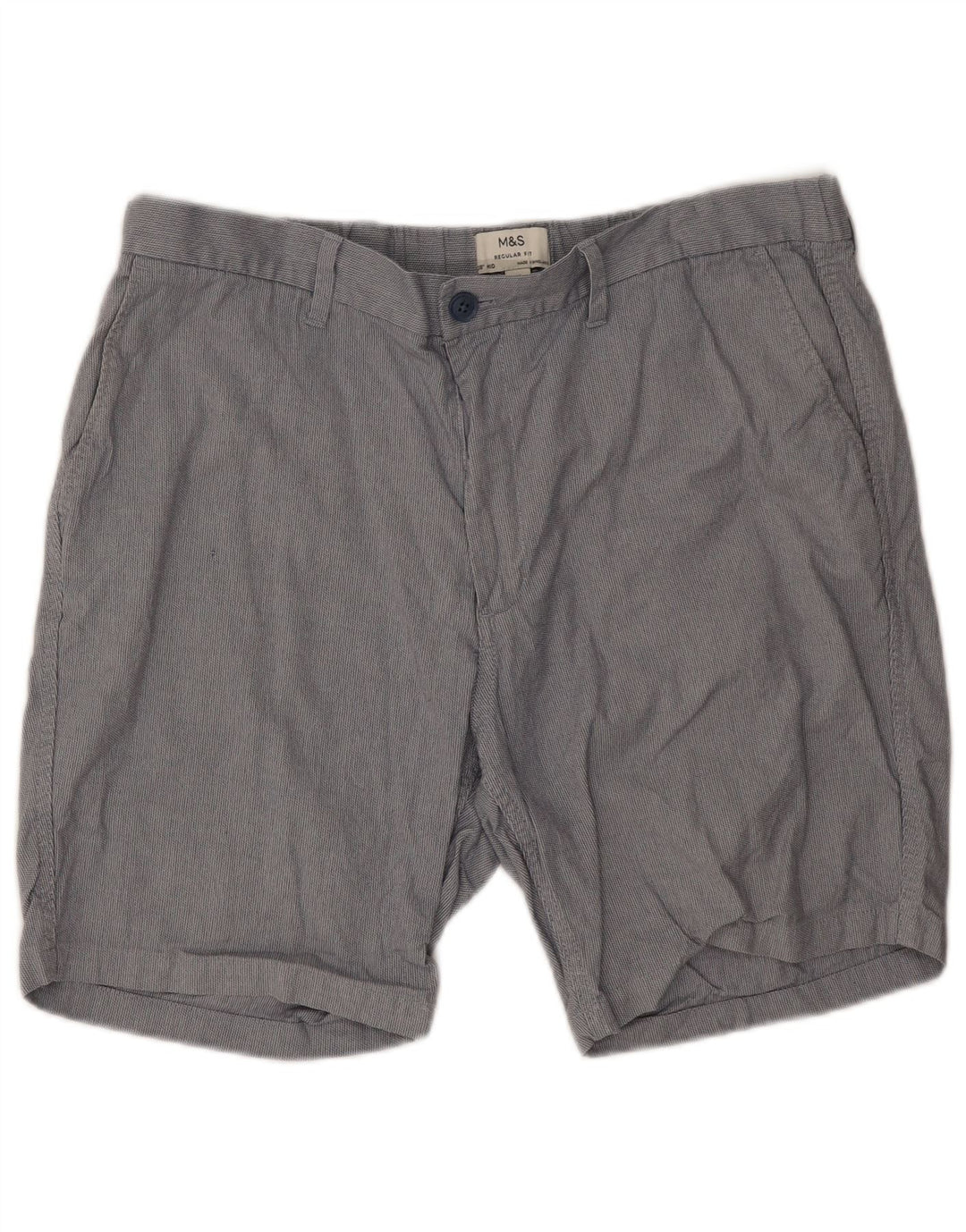 Shorts chino masculino MARKS & SPENCER W38 XL cinza poliéster