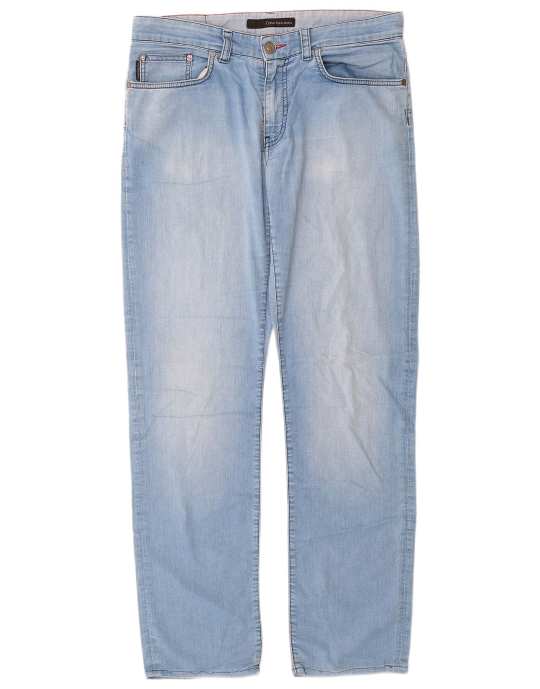 Calvin Klein Jeans Slim Feminino W34 L32 Azul Algodão