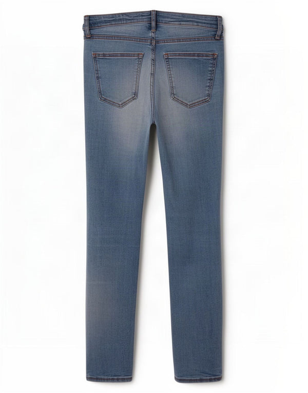 Zara Jeans Skinny Feminino UE 38 Pequeno W28 L27 Azul