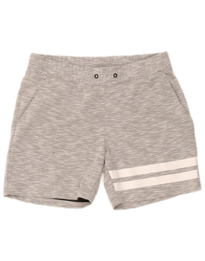 Shorts esportivos masculinos Jack & Jones, algodão manchado cinza médio