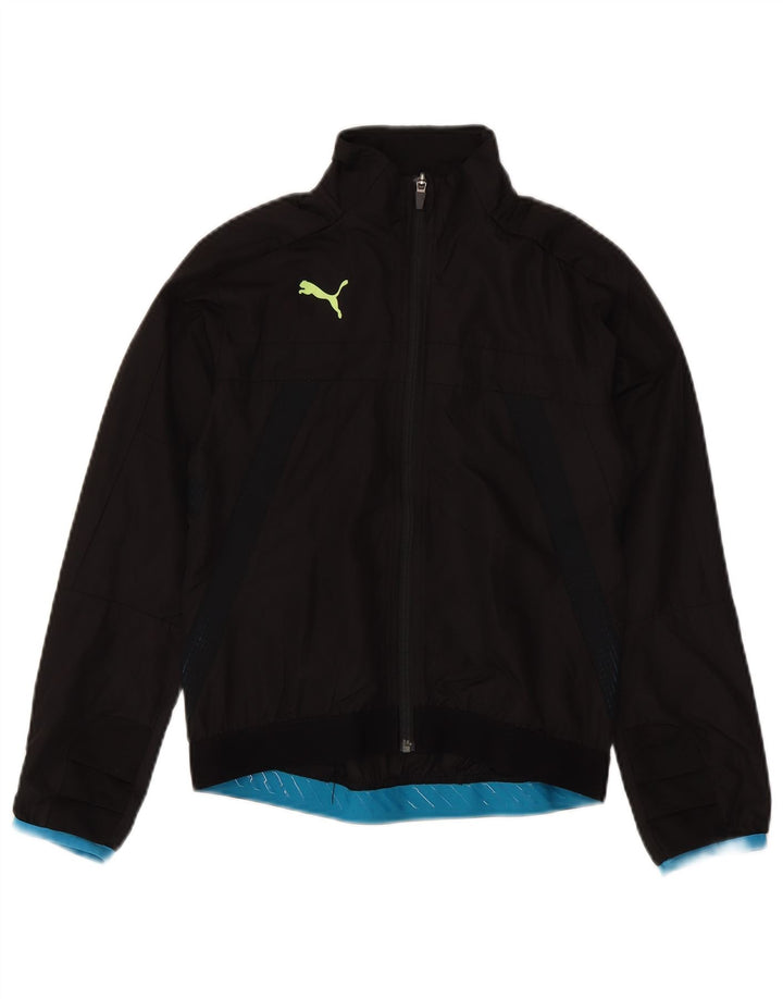 Casaco de treino PUMA Boys 11-12 anos preto poliéster