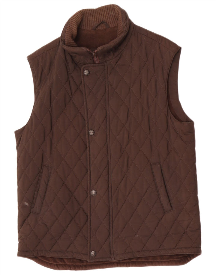Colete acolchoado masculino Arcadia UK 38 marrom médio