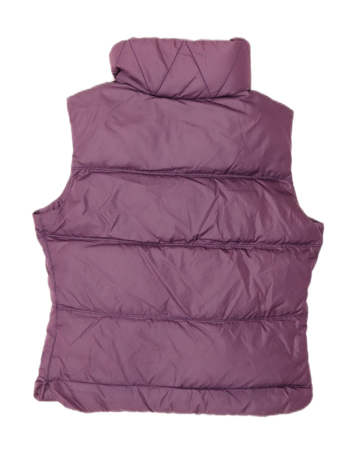Colete acolchoado feminino MURPHY & NYE UK 14 nylon roxo médio