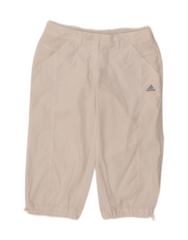 Adidas Womens Clima 365 Straight Capri Trousers UK 12 Medium W30 L19 White