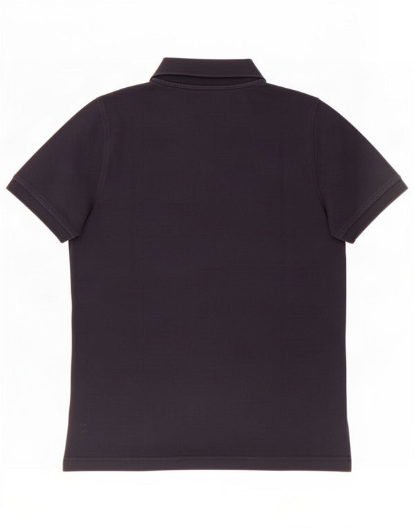 Camisa polo masculina K-Way de algodão azul marinho médio