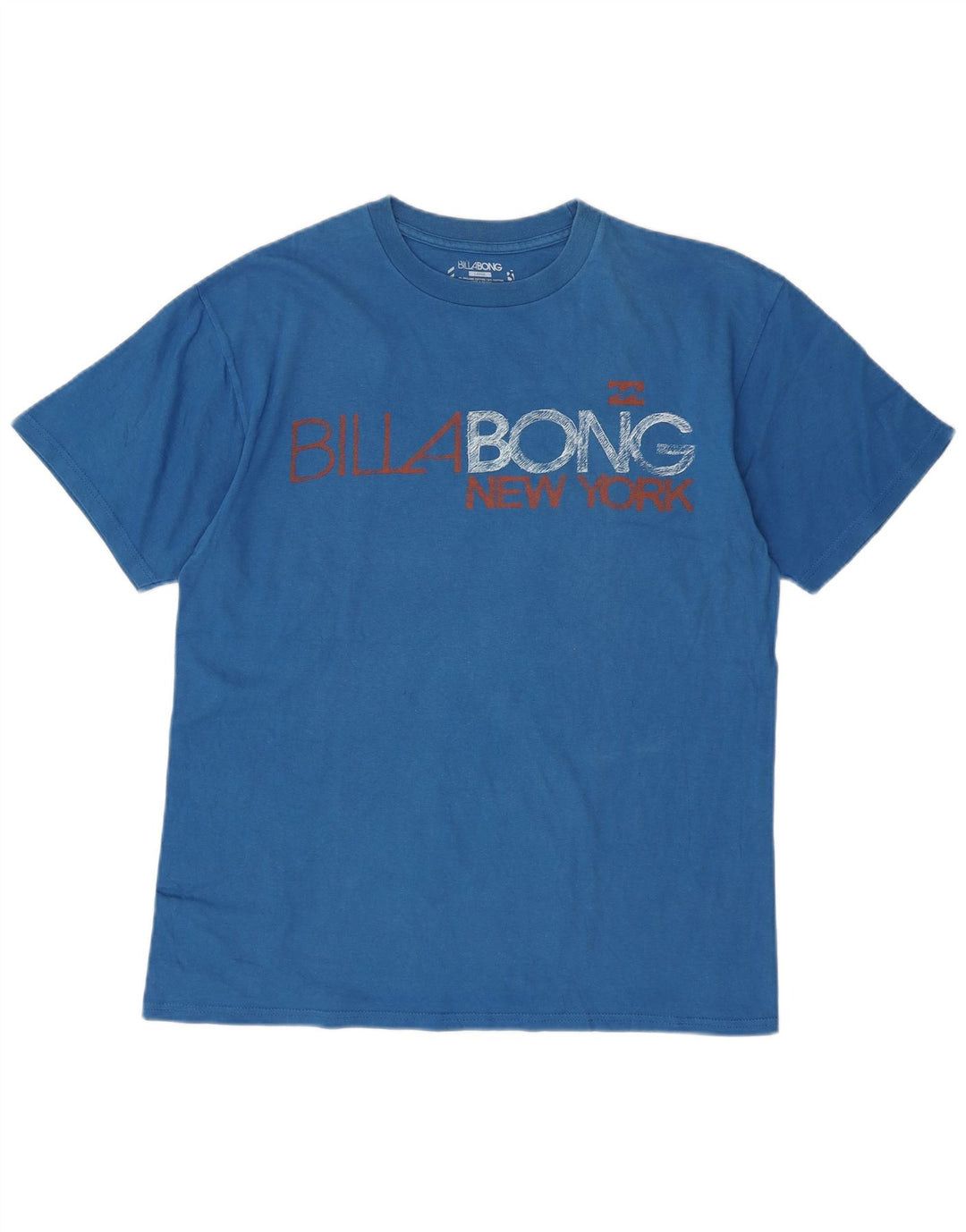 Camiseta gráfica masculina BILLABONG grande algodão azul
