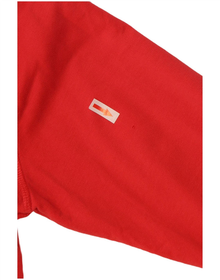 Suéter Converse feminino com capuz e zíper Reino Unido 18 XL poliéster vermelho