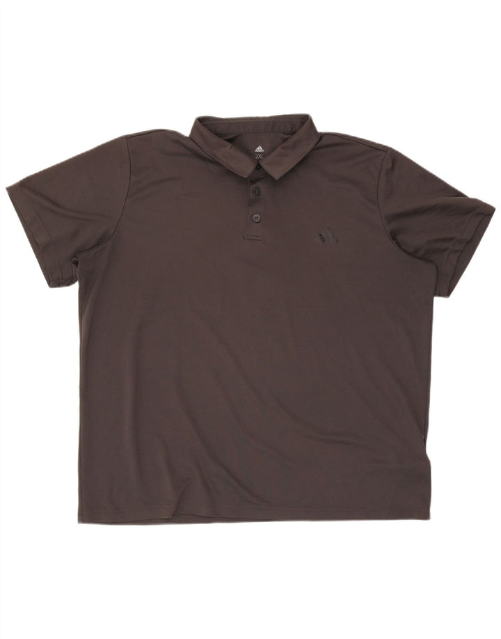 Adidas Mens Climalite Polo Shirt 2XL Cinza Poliéster