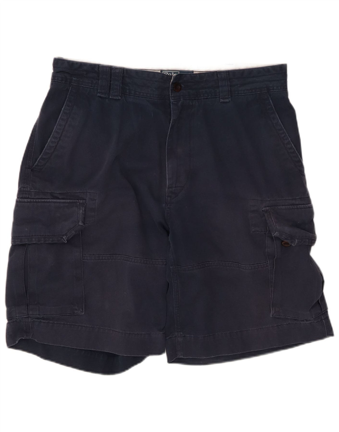 Shorts cargo masculino POLO RALPH LAUREN W34 grande algodão azul marinho
