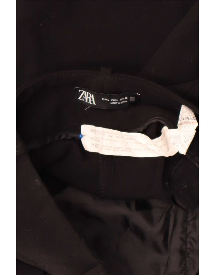 Calça Chino Cônica Feminina Zara Grande W30 L26 Poliéster Preto