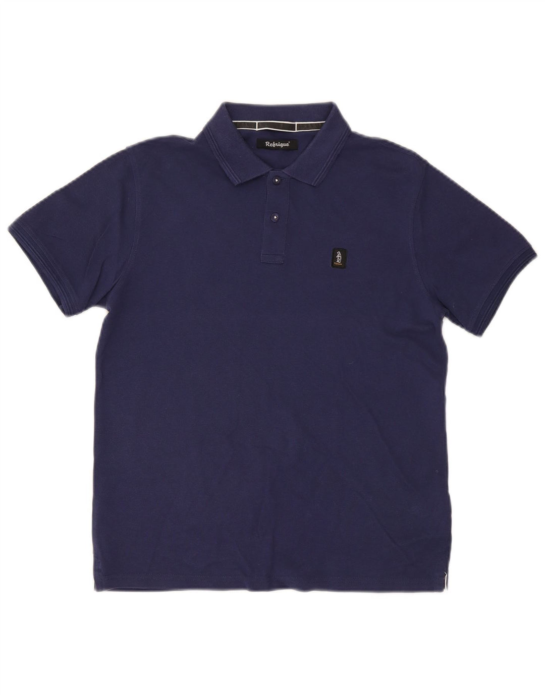 Camisa polo masculina Refrigue pequena algodão azul marinho