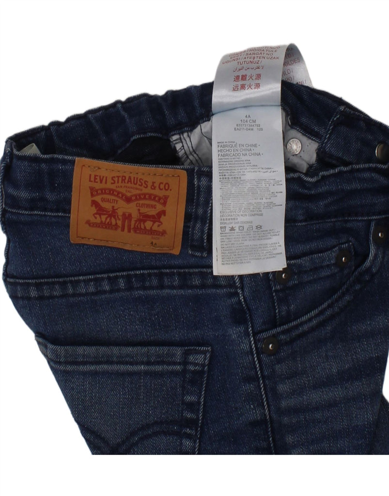 LEVI'S Boys 510 Skinny Jeans 3-4 Years W20 L15 Blue Cotton Vintage Levi's and Second-Hand Levi's from Messina Hembry 