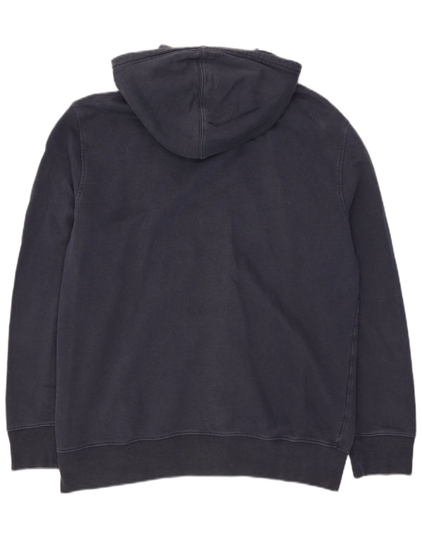 Suéter masculino com capuz e zíper Levi's XL azul marinho algodão