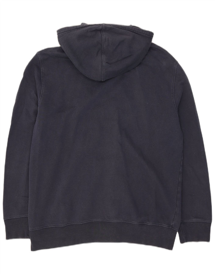 Suéter masculino com capuz e zíper Levi's XL azul marinho algodão