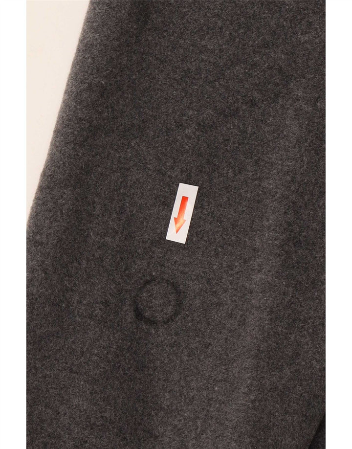 Trussardi Mens Pea Coat IT 48 Lã Cinza Médio