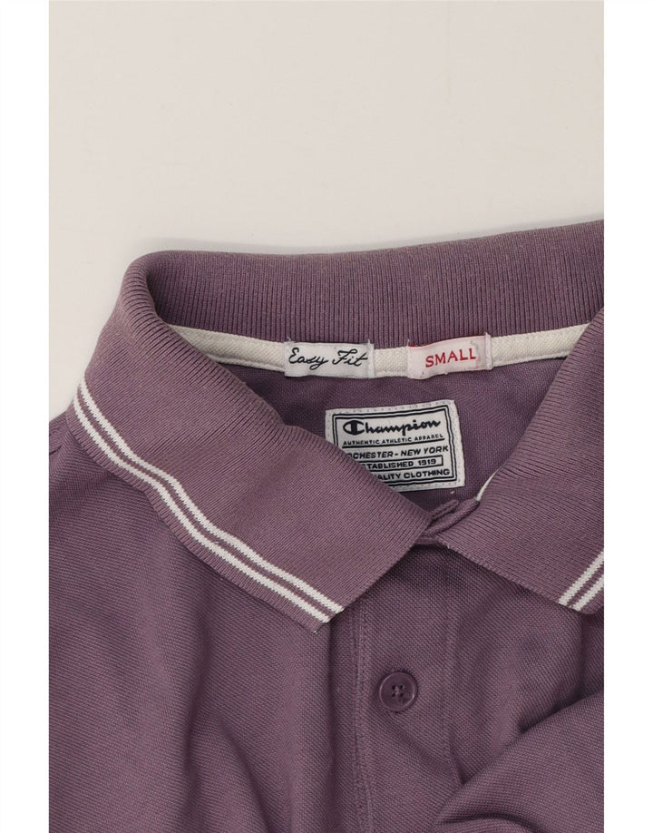 Camisa polo masculina Champion Easy Fit pequena roxa