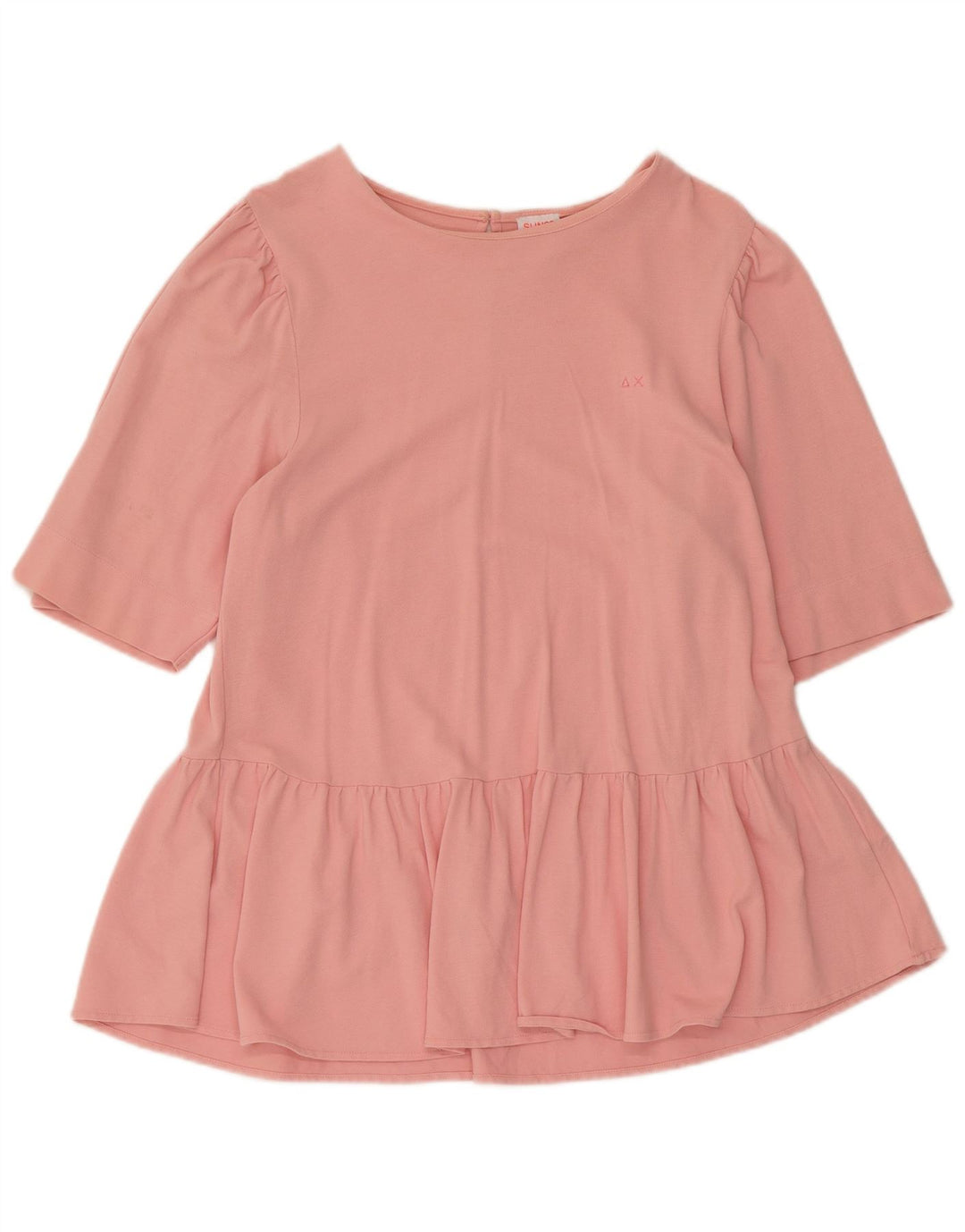 Blusa feminina Sun68 UK 14 grande algodão rosa