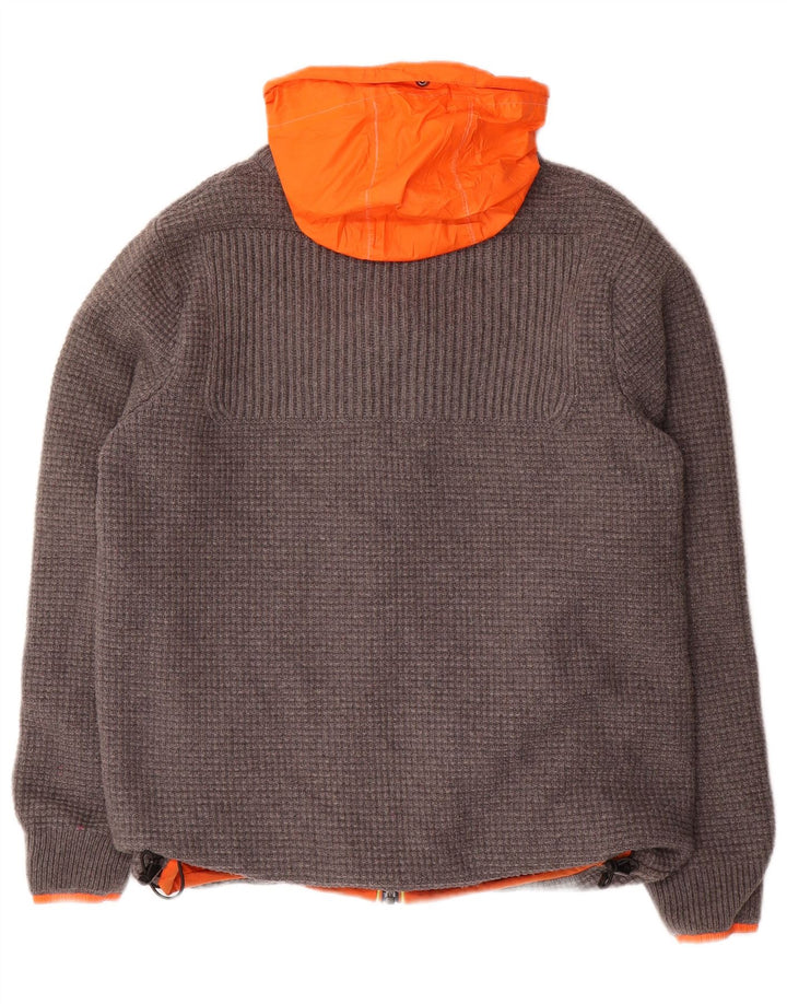 Jaqueta masculina reversível com capuz K-WAY UK 36 poliamida cinza pequena