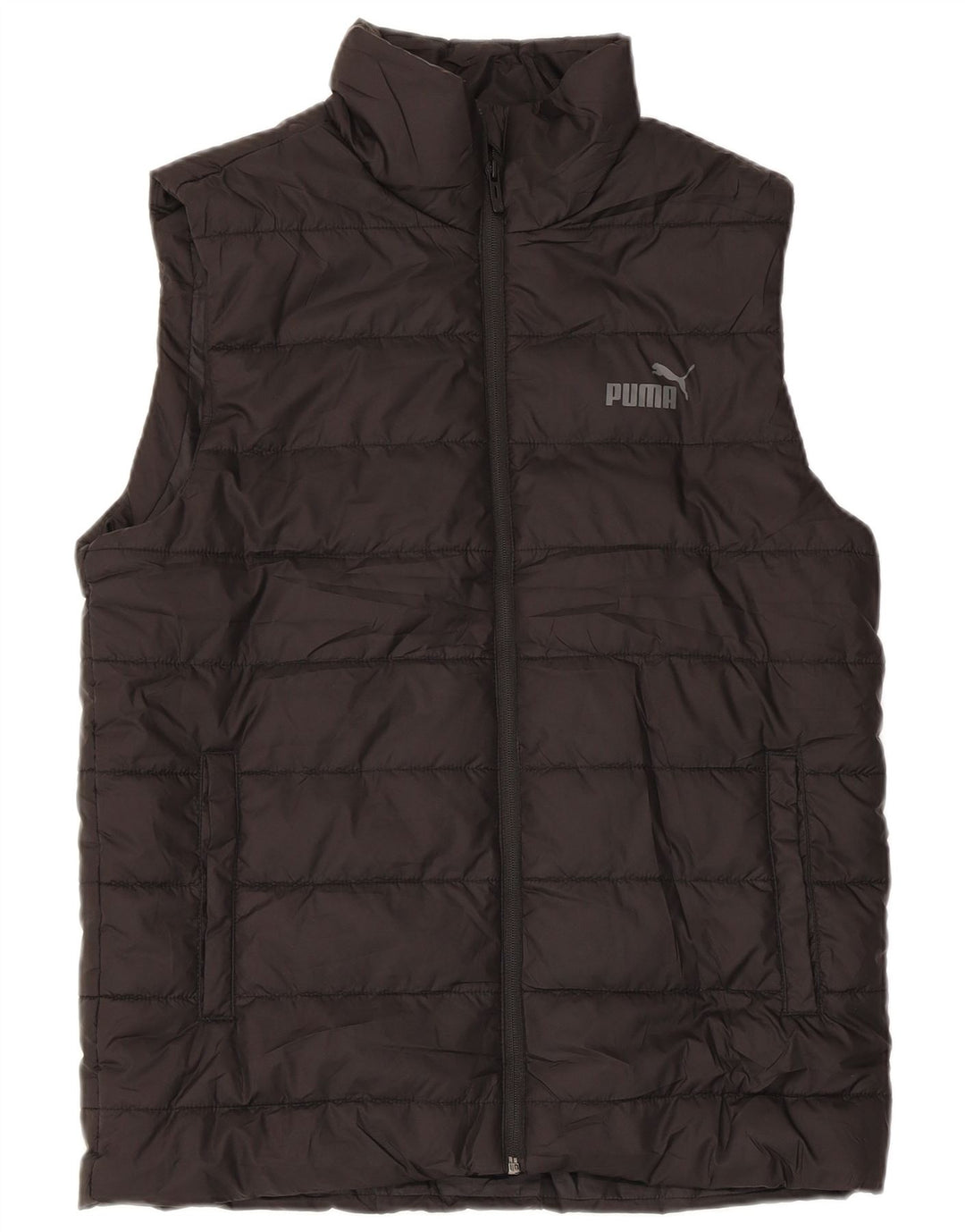 Colete acolchoado masculino Puma UK 36 pequeno poliéster preto