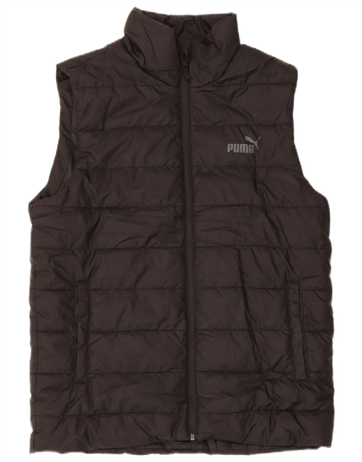 Colete acolchoado masculino Puma UK 36 pequeno poliéster preto