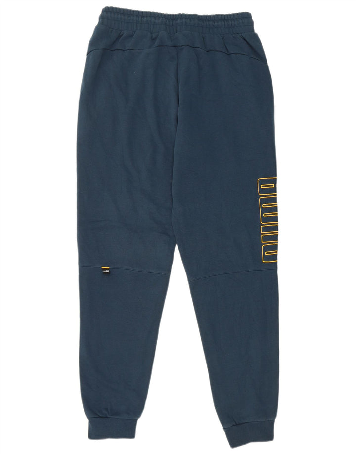 Calça esportiva masculina Puma Graphic Joggers médio algodão azul marinho