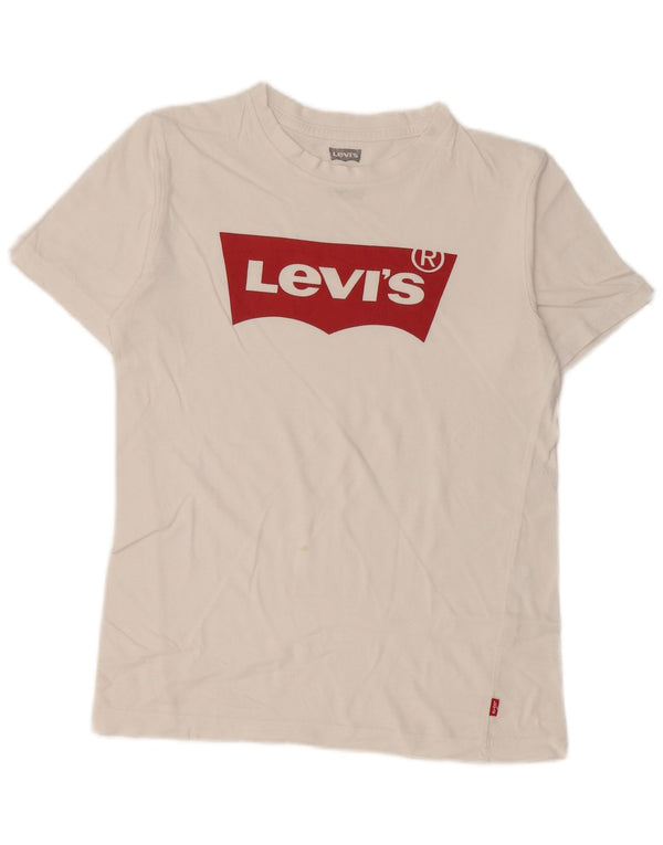Camiseta Levi's Boys Graphic 11-12 Anos Algodão Branco