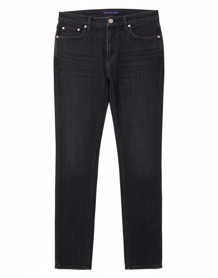 Jeans slim feminino TRUSSARDI W27 L32 algodão azul marinho