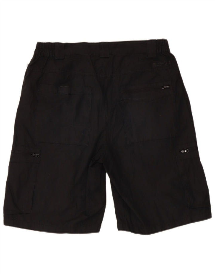Mountain Warehouse Mens Cargo Shorts W30 poliéster preto médio