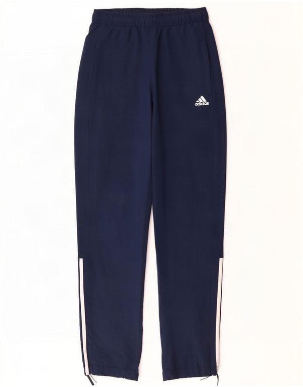 Calça de treino masculina Adidas Climalite médio azul marinho poliéster