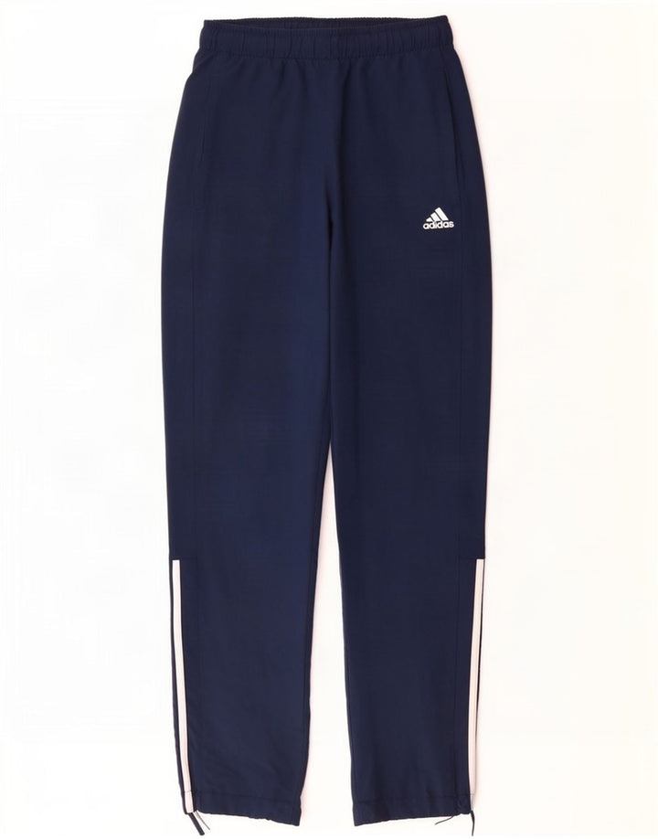 Calça de treino masculina Adidas Climalite médio azul marinho poliéster