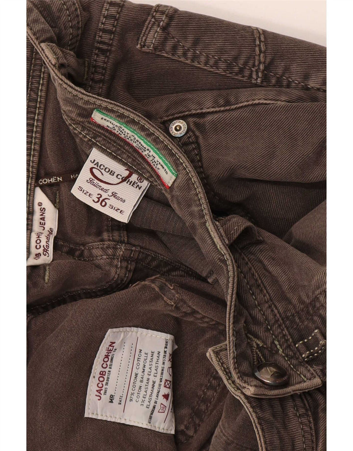Jacob Cohen Mens Jeans Slim W36 L30 Algodão Cinza