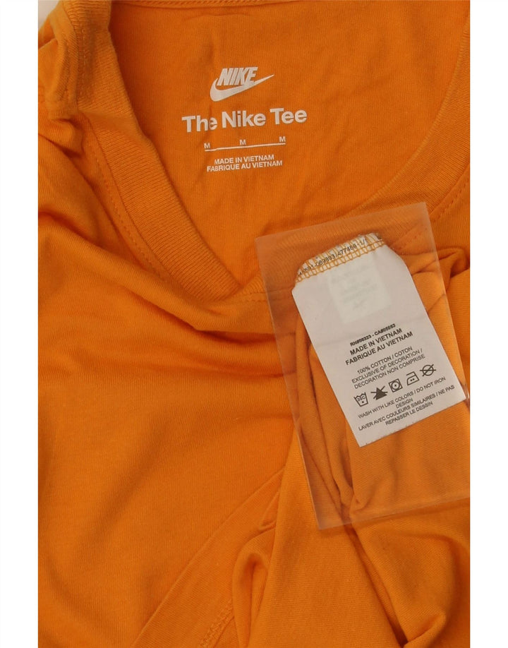 Camiseta masculina NIKE Top médio laranja algodão