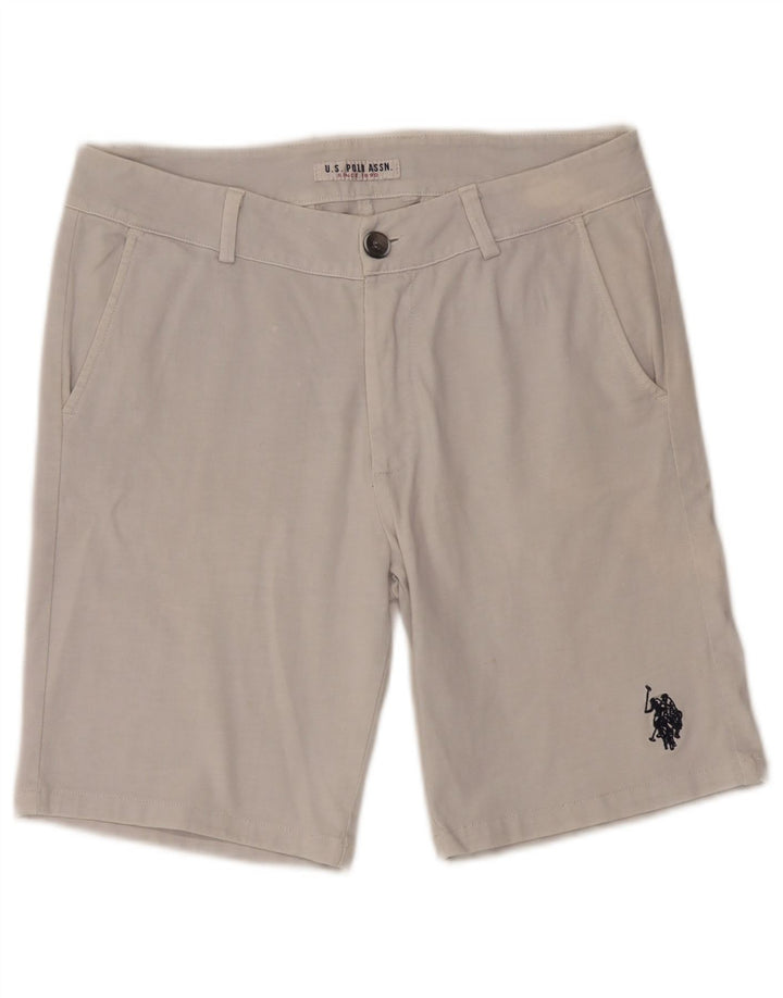 ASSN POLO DOS EUA. Shorts Chino Masculino W32 Médio Algodão Branco