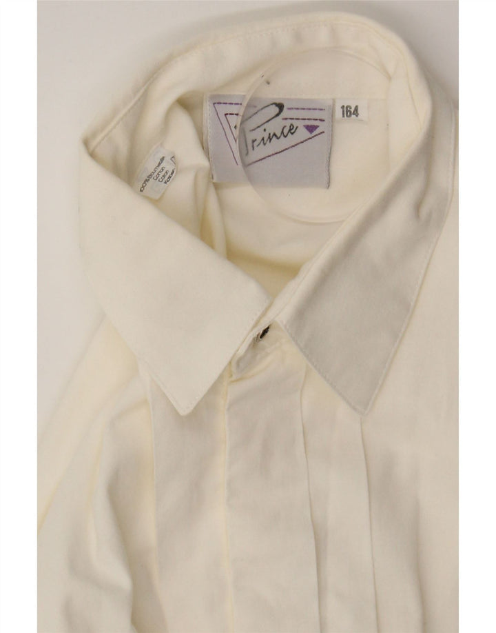 PRINCE Boys Shirt 15-16 Years White Cotton Vintage Prince and Second-Hand Prince from Messina Hembry 