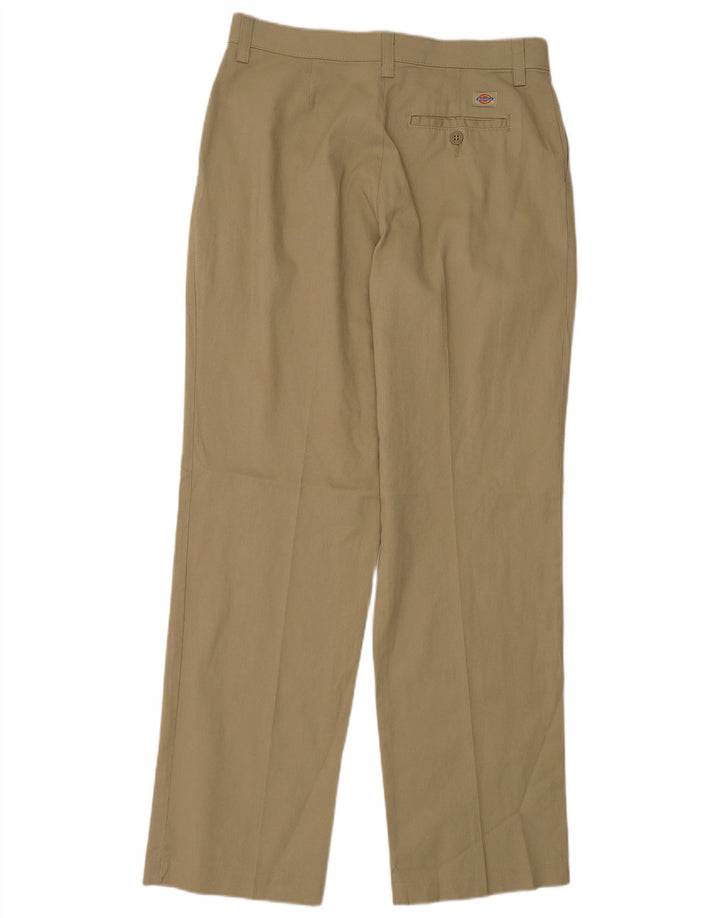Calça Chino Feminina DICKIES Pegged US 8 Médio W30 L31 Poliéster Bege