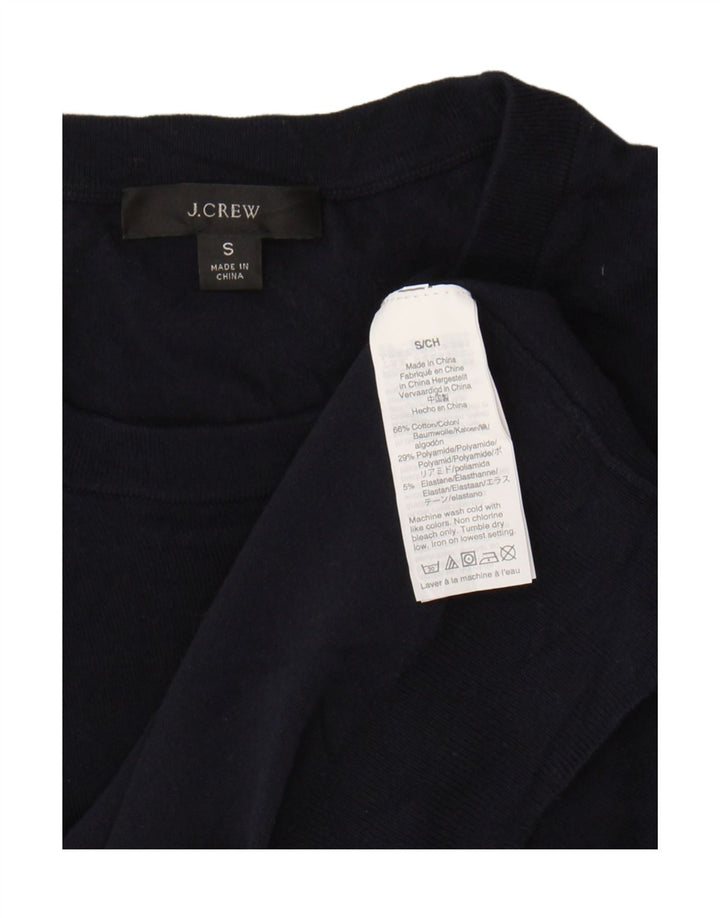 J. Crew Regata Feminina Colete Reino Unido 8 Pequeno Algodão Azul Marinho