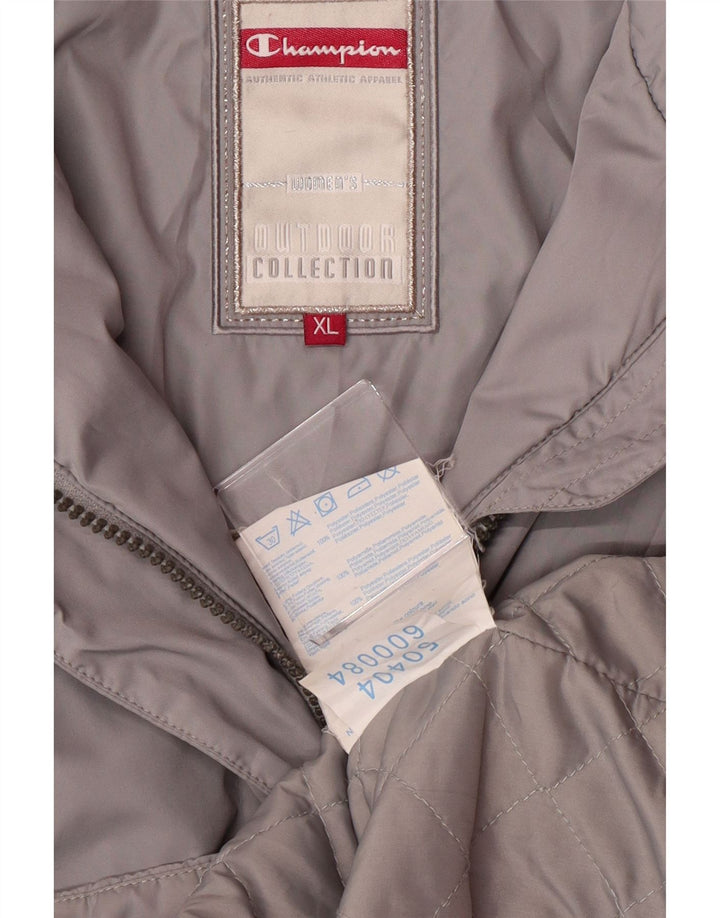 Jaqueta corta-vento feminina Champion UK 18 XL cinza poliéster