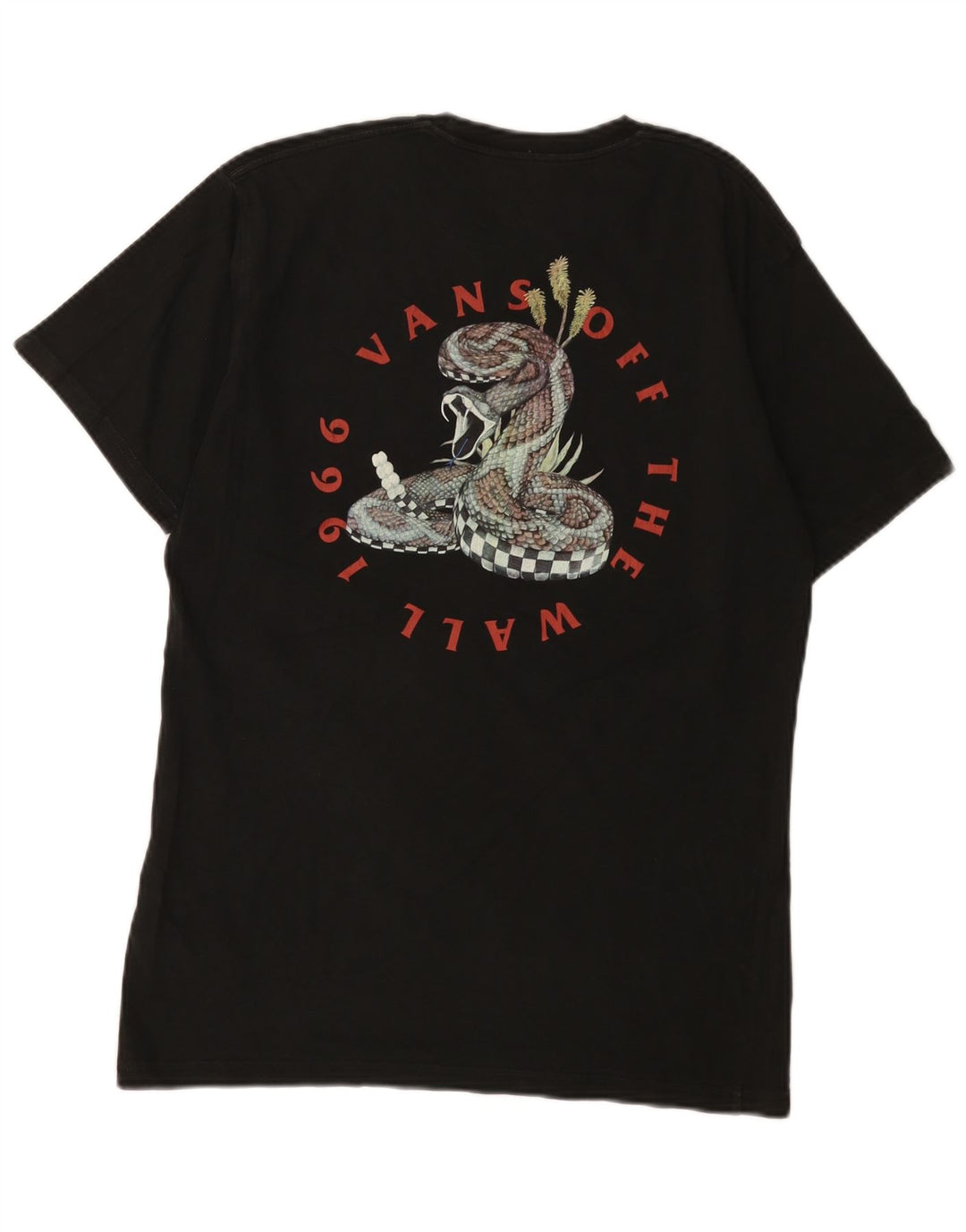 Camiseta Vans Masculina Classic Fit Graphic Top Médio Algodão Preto
