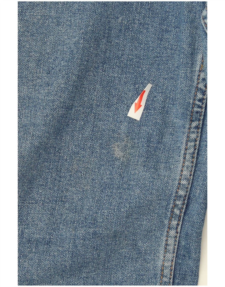 Calça jeans feminina Zara de perna larga EU 40 médio W30 L29 azul