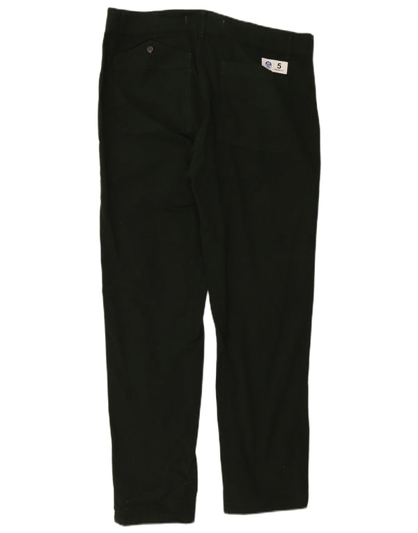 Calça chino reta masculina North Sails W36 L32 algodão verde