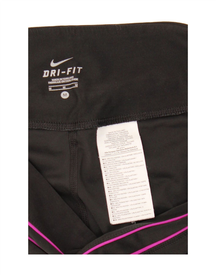 Calça Nike Dri Fit Capri Feminina UK 14 Médio Preto Poliéster