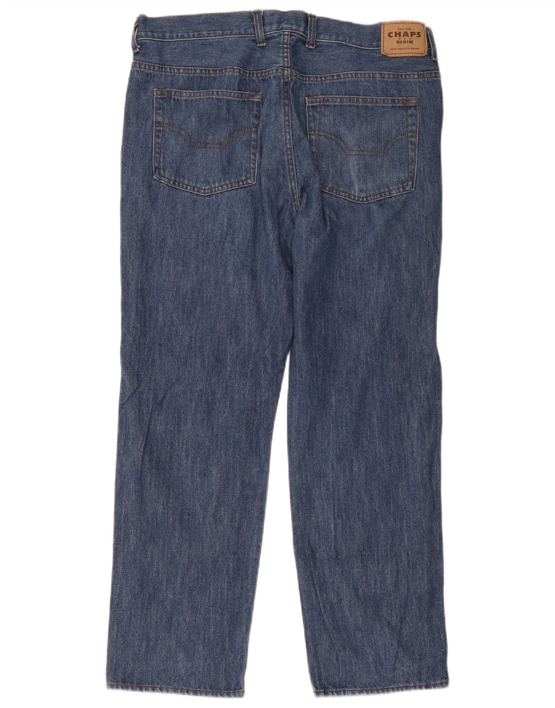Calça jeans reta masculina Chaps W36 L30 algodão azul