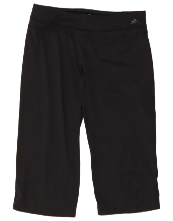 Adidas Womens Climalite Leggings UK 14 Médio Cinza Poliéster