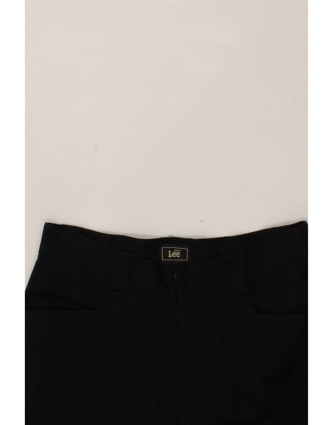 LEE Womens Capri Casual Trousers W28 L19 Black Cotton Vintage Lee and Second-Hand Lee from Messina Hembry 