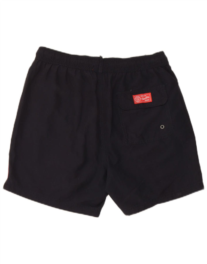 Superdry Mens Sport Shorts Médio Azul Marinho Poliéster