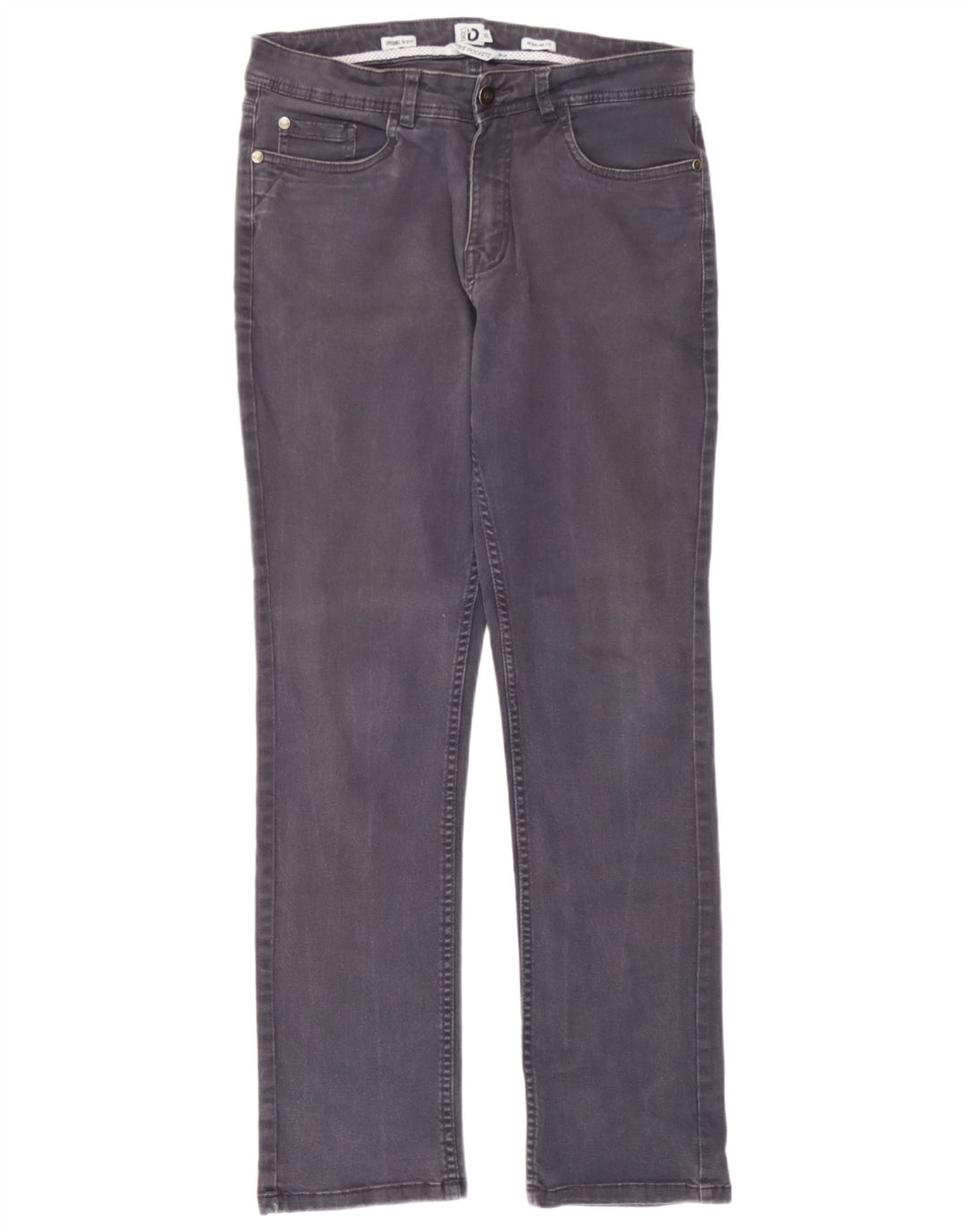 Calça jeans feminina de ajuste regular da Dack IT 46 grande W32 L30 azul marinho