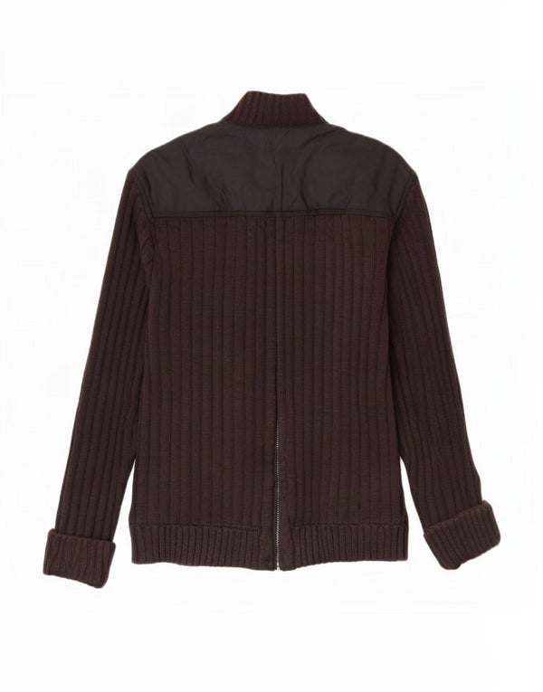 Suéter Cardigan Feminino Calvin Klein Jeans UK 14 Marrom Médio